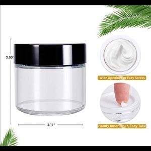 Glass containers storage containers cosmetic containers